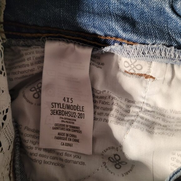 Denver Hayes Women's Denim Mini Skirt Size 4 Four Pockets - Picture 8 of 8